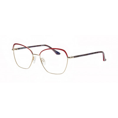 William Morris 70016-4321 – ovale Vollrandbrille für Damen aus Edelstahl