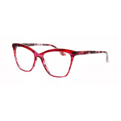 William Morris 70019-3825 – runde Vollrandbrille für Damen aus Acetat
