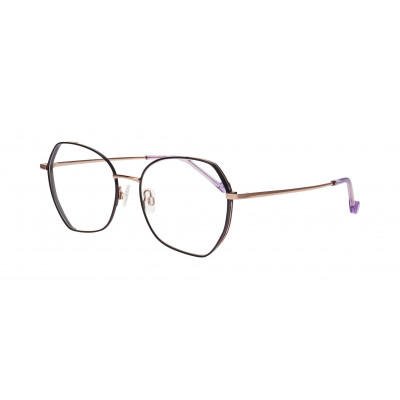 William Morris 50253-C1 – eckige Vollrandbrille für Damen aus Edelstahl in Schwarz