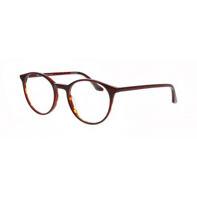 William Morris 70020-4034 – eckige Vollrandbrille für Damen aus Acetat in Rot