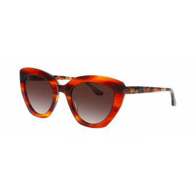 William Morris 80005-5025 – ovale Vollrandbrille für Damen aus Acetat in Braun