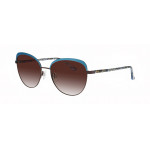 William Morris 80006-9021 – ovale Vollrandbrille für Damen aus Edelstahl in Blau