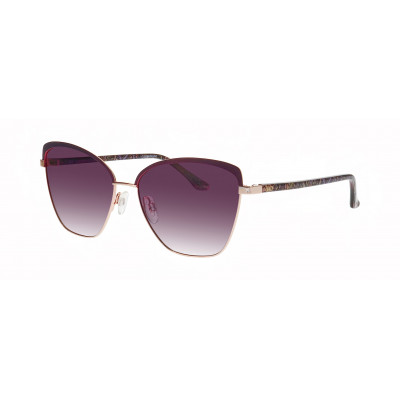 William Morris 80007-3431 – ovale Vollrandbrille für Damen aus Edelstahl in Violettblau