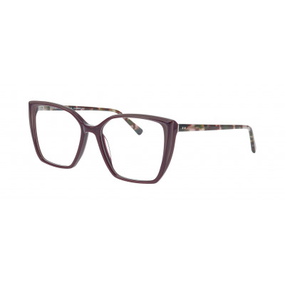 William Morris ARCH 3-3932 – Vollrandbrille in Cat-Eye-Form für Damen aus Acetat in Aubergine