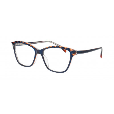 William Morris ASCOT 1-9122 – eckige Vollrandbrille für Damen aus Acetat in Marineblau