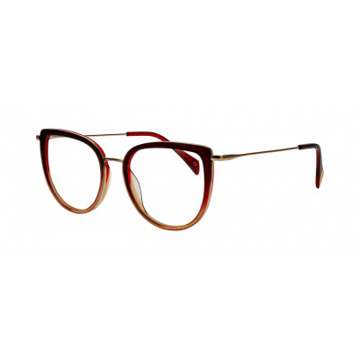 William Morris BELLA-4021 – runde Vollrandbrille für Damen aus Edelstahl