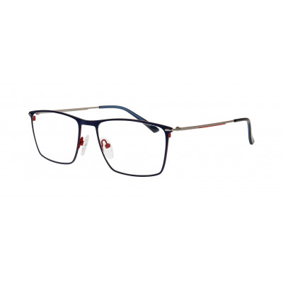 William Morris 50273-6032 – eckige Vollrandbrille für Herren aus Edelstahl