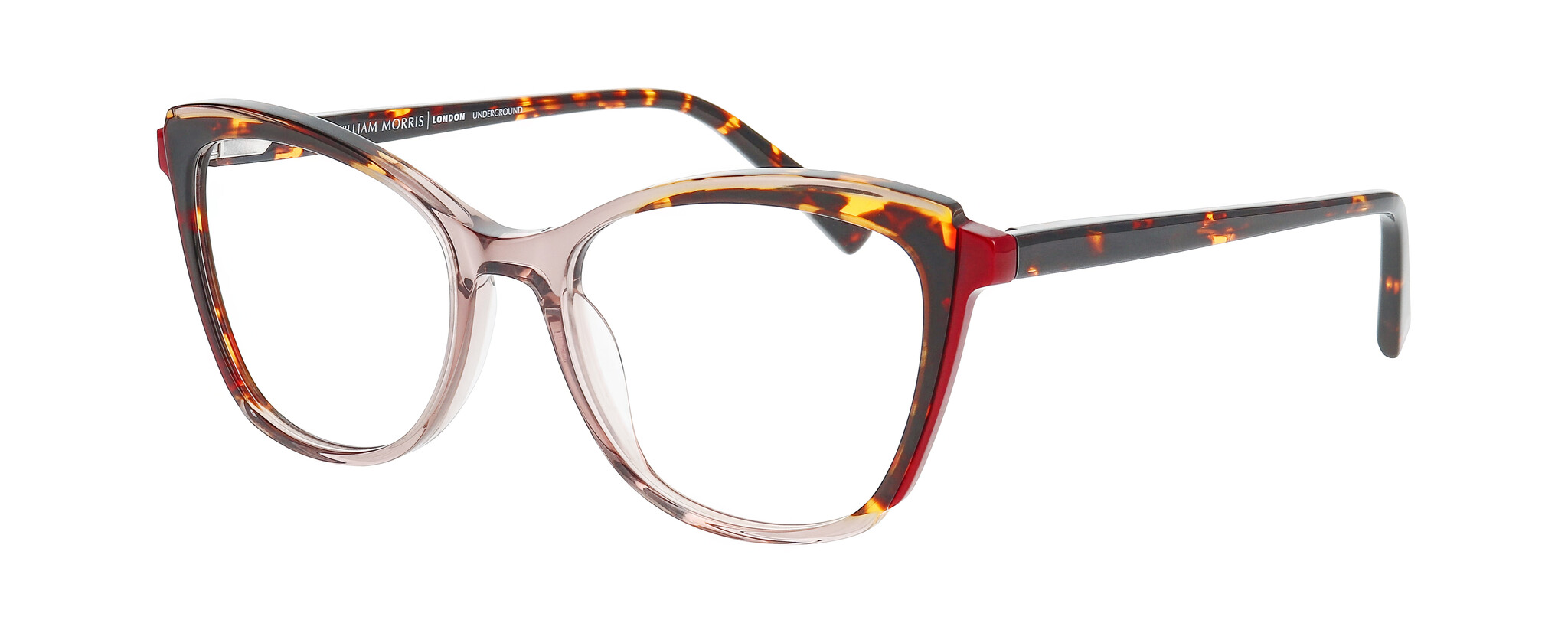 William Morris BRICK 1-1725 51-17 William Morris BRICK 1-1725 – Vollrandbrille in Cat-Eye-Form für Damen aus Acetat