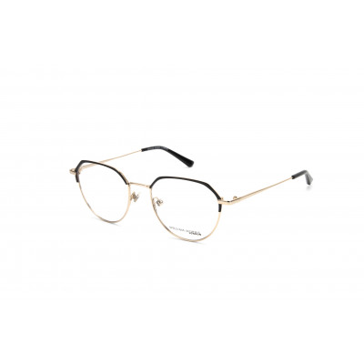William Morris 50144-C1 – ovale Vollrandbrille für Damen aus Edelstahl in Schwarz