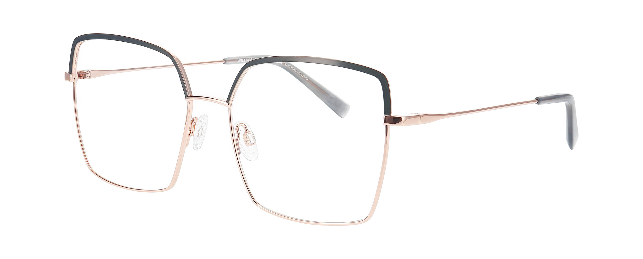 William Morris CANAL 2-6512 57-17 William Morris CANAL 2-6512 – eckige Vollrandbrille für Damen aus Edelstahl
