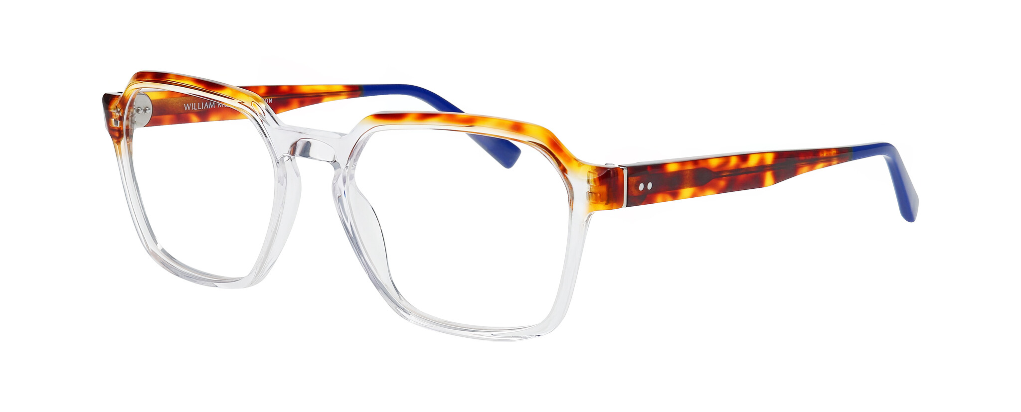 William Morris CARNABY 1-1115 53-19 William Morris CARNABY 1-1115 – eckige Vollrandbrille für Herren aus Acetat in Kristallklar
