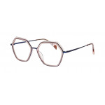 William Morris FREYA-9111 – hexagonale Vollrandbrille für Damen aus Edelstahl