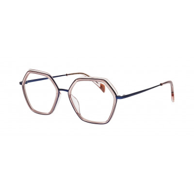 William Morris FREYA-9111 – hexagonale Vollrandbrille für Damen aus Edelstahl