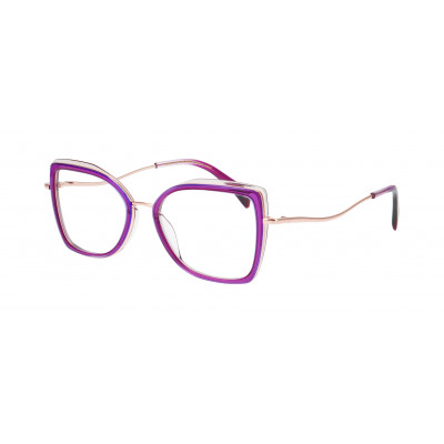 William Morris GIGI-3525 – eckige Vollrandbrille für Damen aus Edelstahl