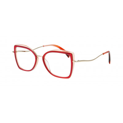 William Morris GIGI-4025 – eckige Vollrandbrille für Damen aus Edelstahl