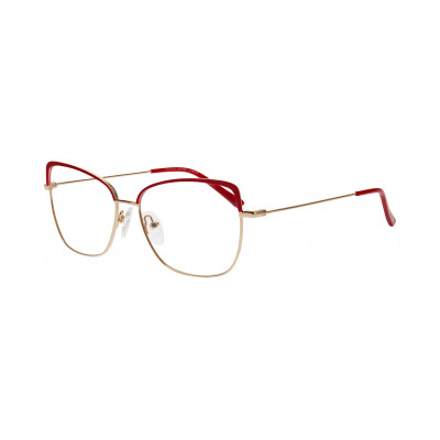 William Morris 50285-6512 – runde Vollrandbrille für Damen aus Edelstahl