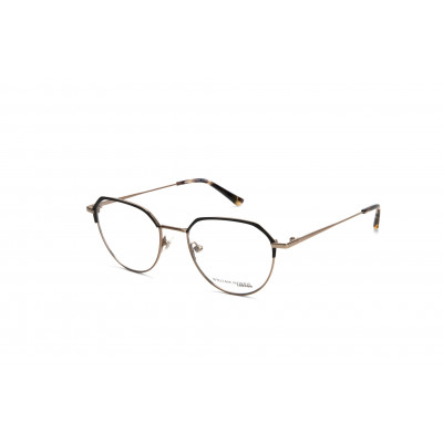 William Morris 50144-C2 – ovale Vollrandbrille für Damen aus Edelstahl in Schwarzton