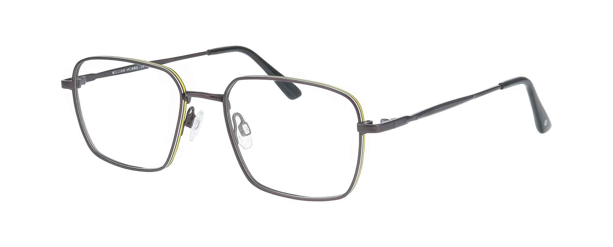 William Morris HOXTON 2-6531 53-18 William Morris HOXTON 2-6531 – eckige Vollrandbrille für Herren aus Edelstahl