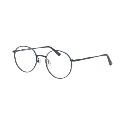 William Morris HOXTON 3-9131 – ovale Vollrandbrille für Herren aus Edelstahl in Marineblau