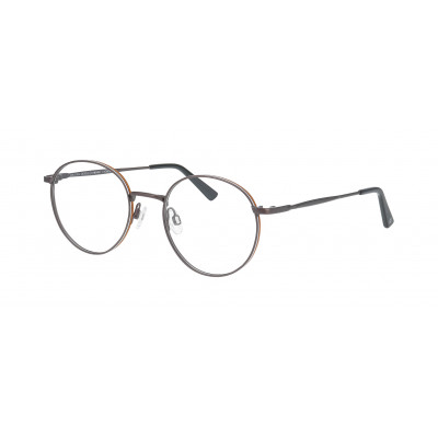 William Morris HOXTON 3-6521 – ovale Vollrandbrille für Herren aus Edelstahl in Grau