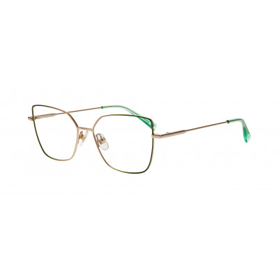 William Morris 50290-C3 – eckige Vollrandbrille für Damen aus Edelstahl