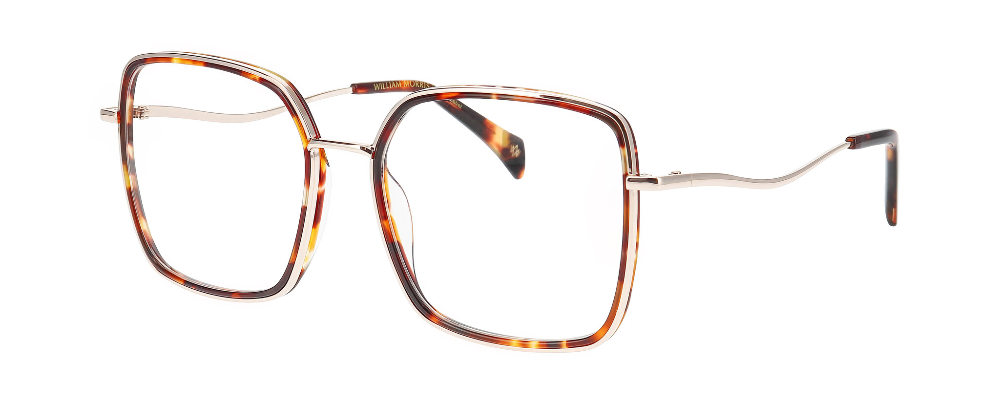 William Morris JAID 1-5524 55-18 William Morris JAID 1-5524 – eckige Vollrandbrille für Damen aus Edelstahl
