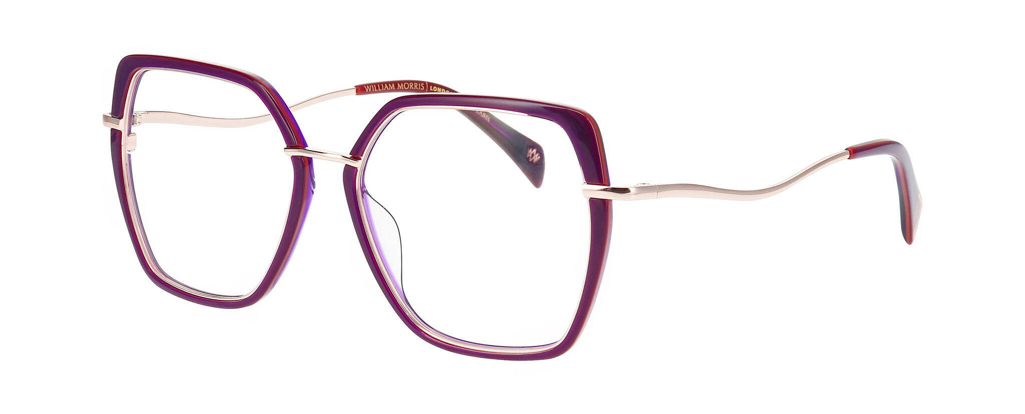 William Morris JAIME 3-3732 53-16 William Morris JAIME 3-3732 – Vollrandbrille in Schmetterlingsform für Damen aus Edelstahl