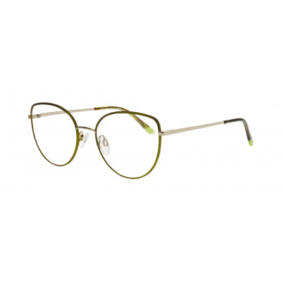 William Morris 50286-C1 – runde Vollrandbrille für Damen aus Edelstahl