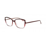 William Morris 50300-C3 – eckige Vollrandbrille für Damen aus Acetat in Rot