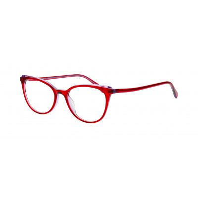 William Morris 50298-C2 – ovale Vollrandbrille für Damen aus Acetat in Rot