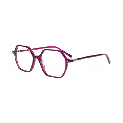 William Morris 50302-C2 – hexagonale Vollrandbrille für Damen aus Acetat