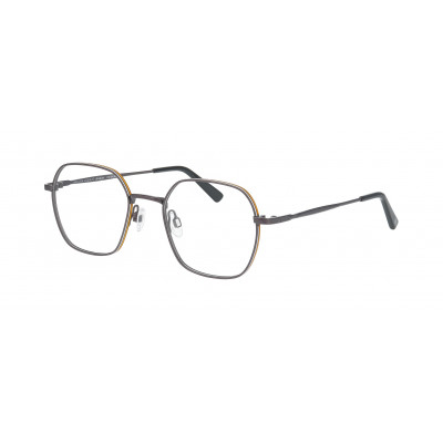 William Morris HOXTON 4-6521 – hexagonale Vollrandbrille für Herren aus Edelstahl