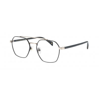 William Morris KINGS 1-6032 – eckige Vollrandbrille für Herren aus Edelstahl in Schwarz