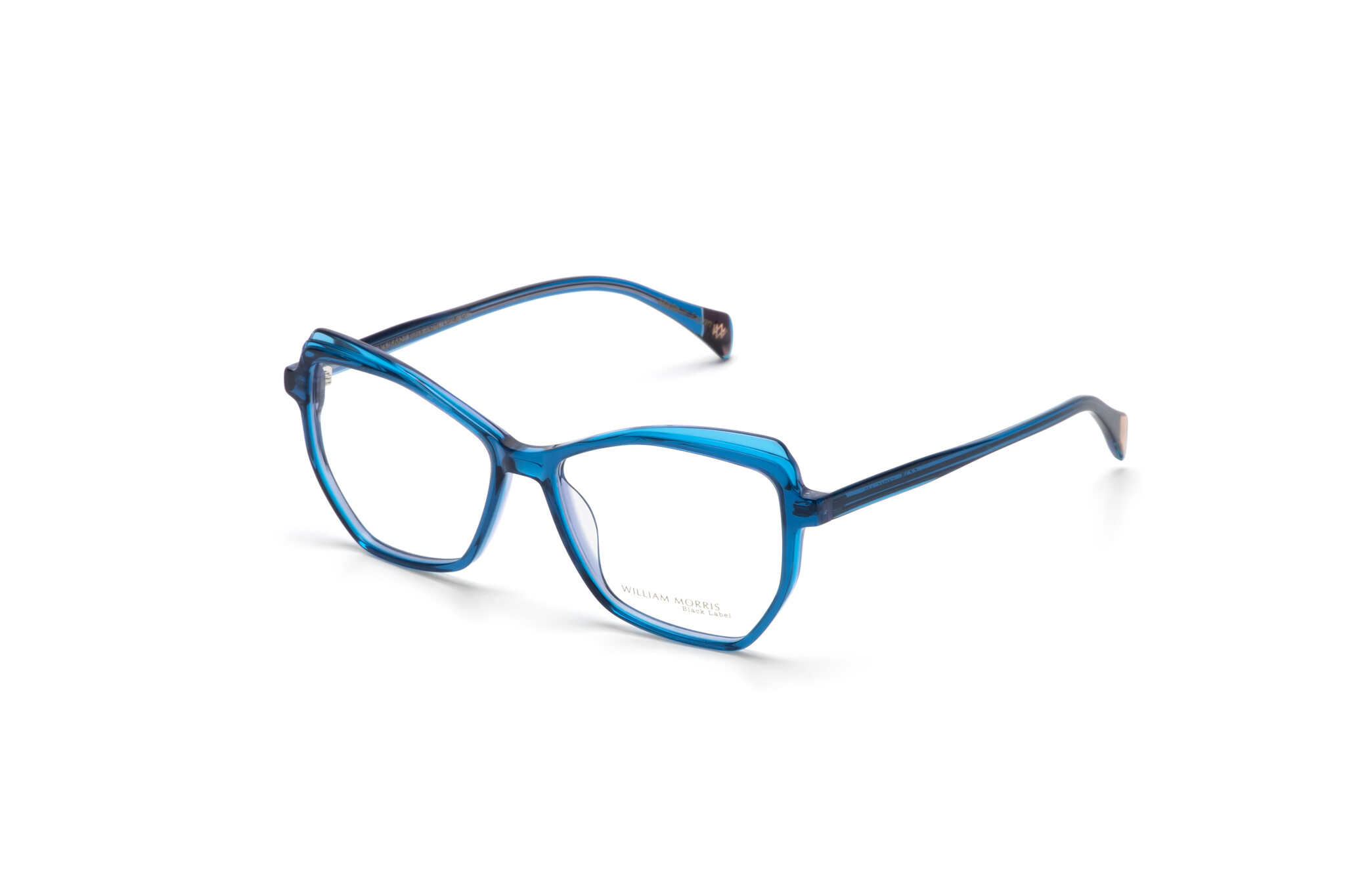 William Morris LUNA-C1 54-15 William Morris LUNA-C1 – Vollrandbrille in Schmetterlingsform für Damen aus Acetat in Blau