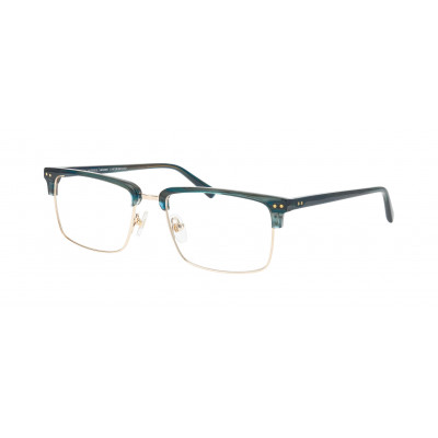 William Morris MARE 3-9335 – eckige Vollrandbrille für Herren aus Edelstahl