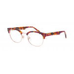 William Morris MARYLE 1-3724 – ovale Vollrandbrille für Damen aus Edelstahl in Pflaume