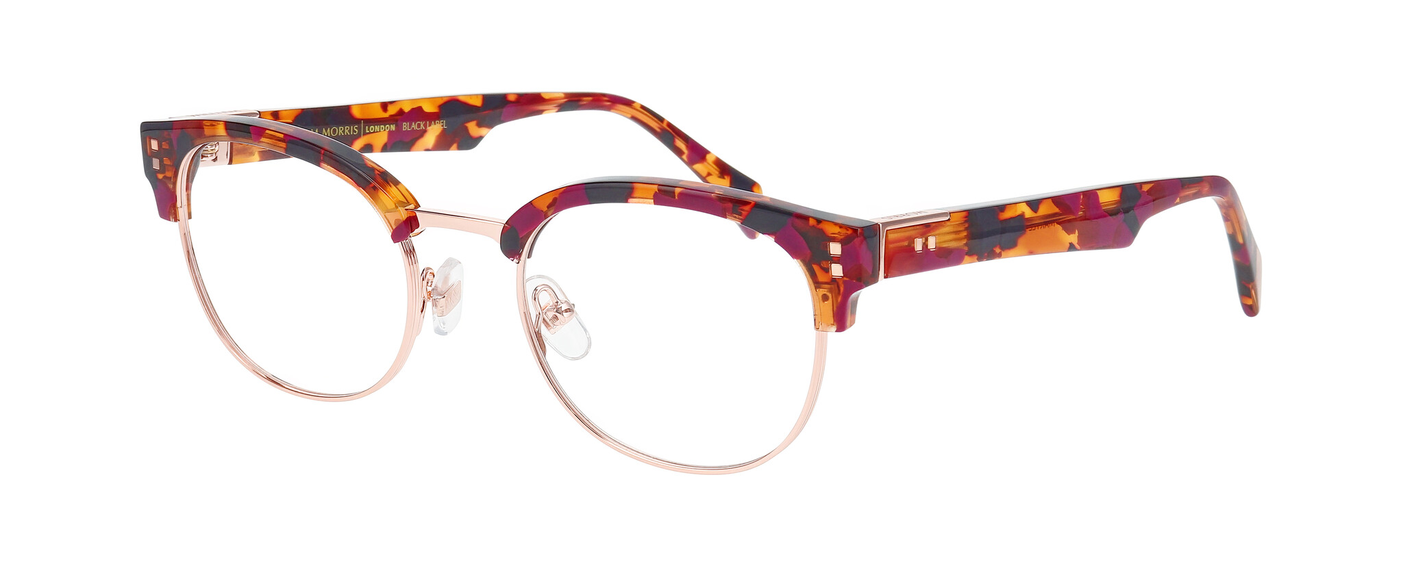 William Morris MARYLE 1-3724 49-20 William Morris MARYLE 1-3724 – ovale Vollrandbrille für Damen aus Edelstahl in Pflaume