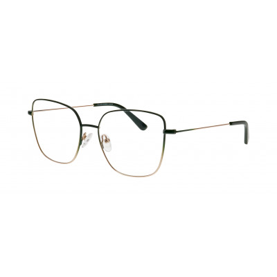 William Morris 50310-9512 – eckige Vollrandbrille für Damen aus Edelstahl in Grün