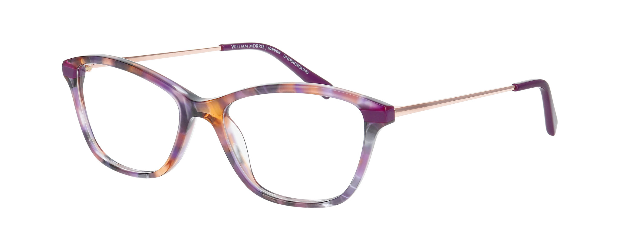William Morris PLUM 1-3024 50-16 William Morris PLUM 1-3024 – eckige Vollrandbrille für Damen aus Acetat
