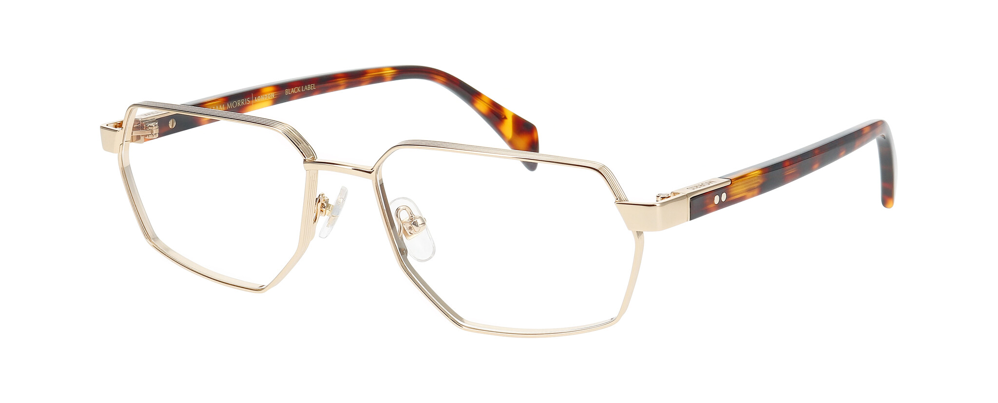 William Morris QUAYS 4-2012 56-16 William Morris QUAYS 4-2012 – eckige Vollrandbrille für Damen und Herren aus Edelstahl