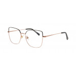 William Morris 50190-C3 – eckige Vollrandbrille für Damen aus Edelstahl in Schwarz
