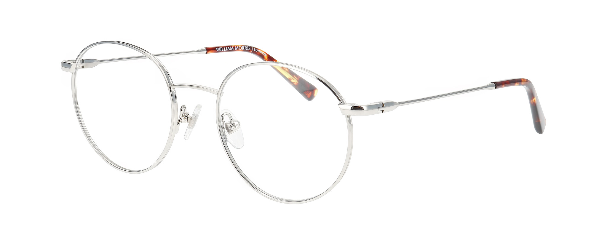William Morris REGENT 1-1022 50-19 William Morris REGENT 1-1022 – runde Vollrandbrille für Herren aus Edelstahl in Silber
