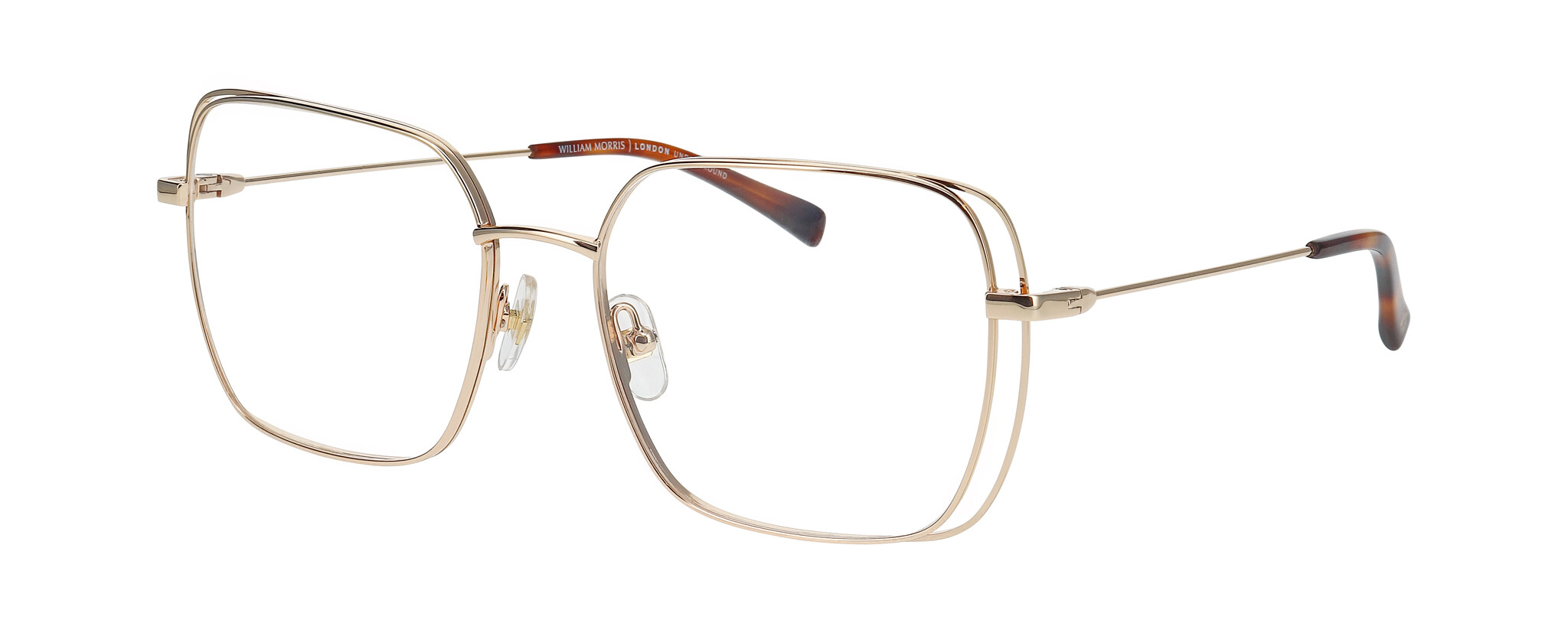 William Morris SAATCHI 3-2012 54-17 William Morris SAATCHI 3-2012 – eckige Vollrandbrille für Damen aus Edelstahl