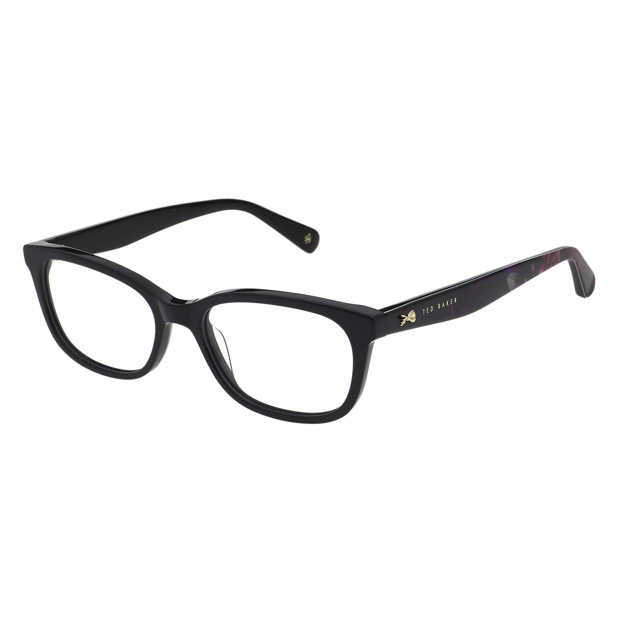 TED BAKER INDIE 9308 001 SOLID BLACK 53/17-140 Ted Baker Herrenbrille schwarz aus Acetat/Kunststoff