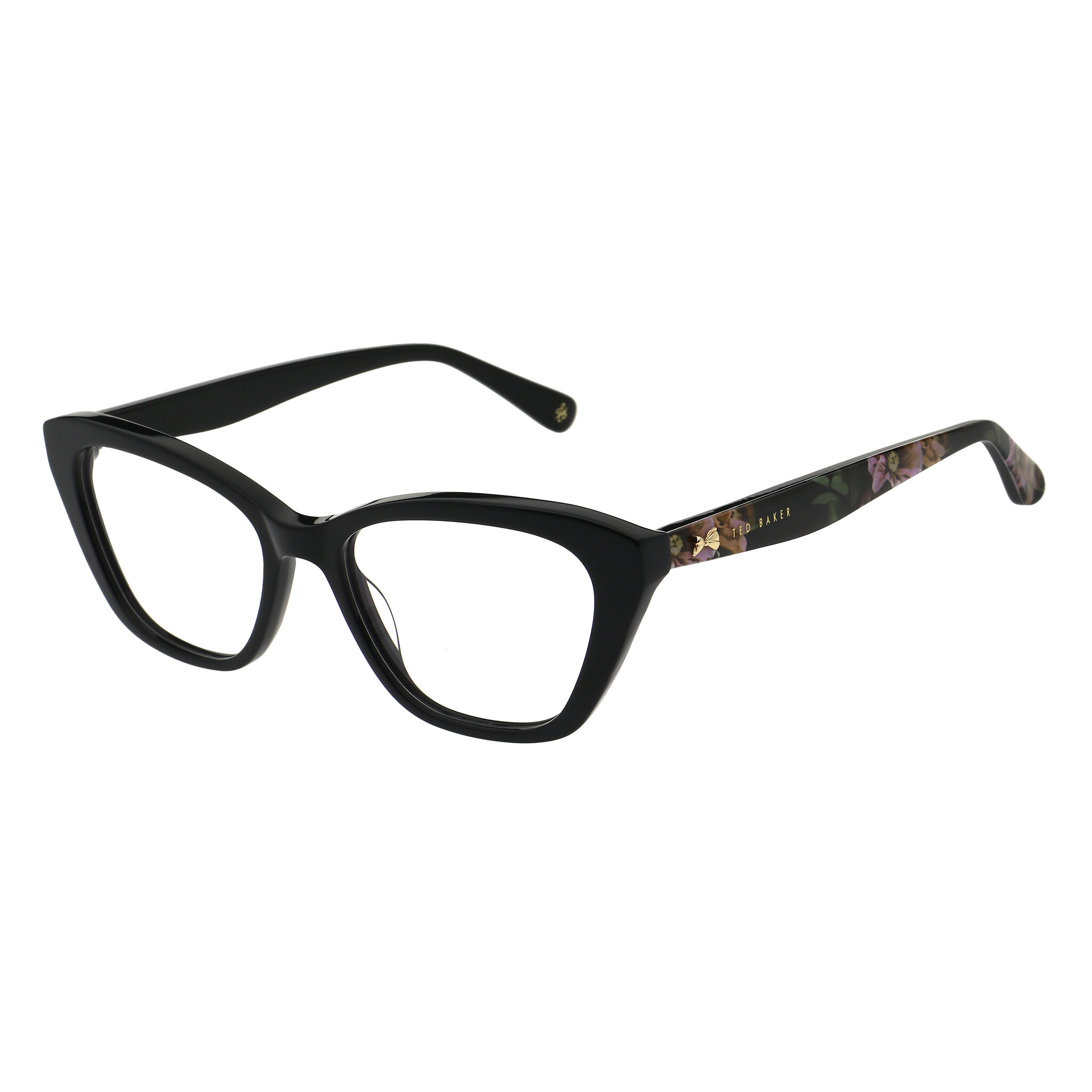 TED BAKER FLORIE 9341 001 SOLID BLACK 52/17-140 Ted Baker Herrenbrille schwarz aus Acetat/Kunststoff