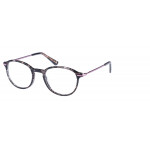 Superdry 991050 Unisexbrille in Schwarz mit rundem Vollrand-Gestell und 48 mm Glasbreite