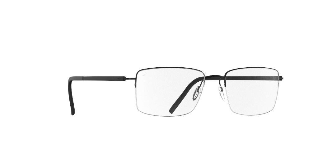 Silhouette Dynamic Dawn 5571 9040 53-18 Dynamic Dawn 5571 maskuline Titan Herrenbrille eckige Form leichtes Gestell von Silhouette