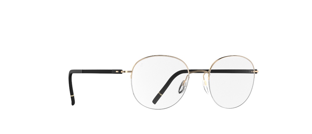 Silhouette Dynamic Dawn 5572 7580 48-19 Dynamic Dawn 5572 Unisex Titanbrille runde Fassung eleganter Style moderne Silhouette Brille