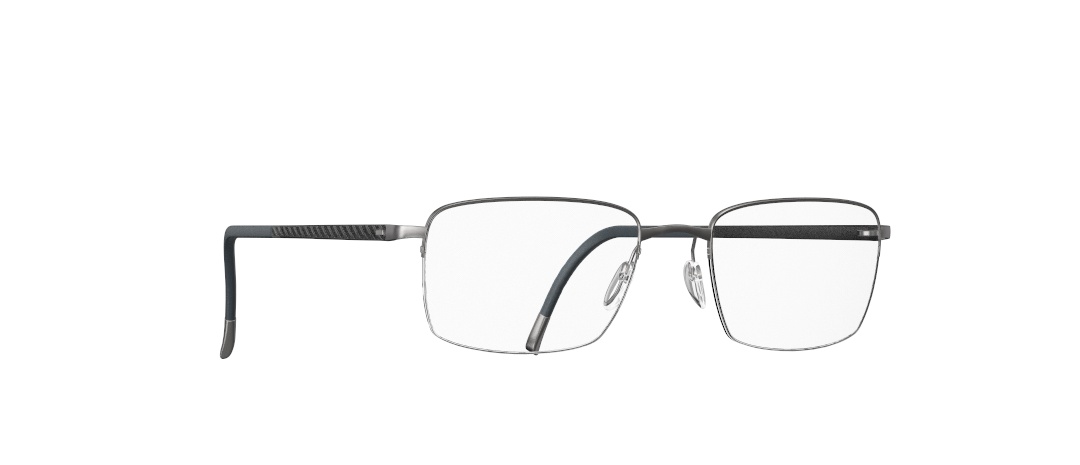 Silhouette Illusion 5560 6560 52-19 Illusion 5560 elegante Herrenbrille Titan leichte eckige Fassung moderne Silhouette Brille