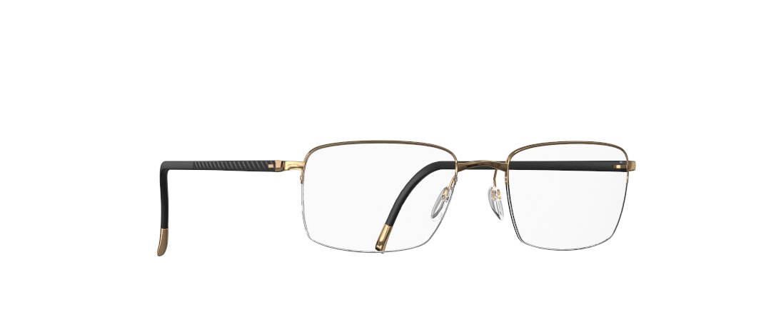 Silhouette Illusion 5560 7530 52-19 Illusion 5560 elegante Herrenbrille Titan leichte eckige Fassung moderne Silhouette Brille